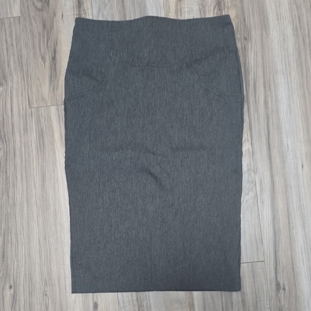 High Waist Gray Pencil Skirt